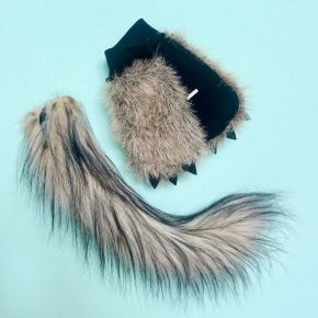 vilka maskas kostīms aste vilka maskas kostīms aste